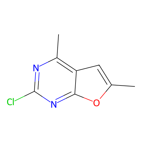 2-Chloro-4,6-dimethylfuro[2,3-d]pyrimidine structure