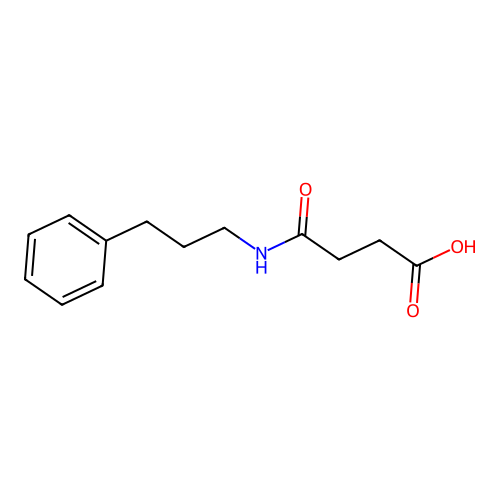 4-Oxo-4-[(3-phenylpropyl)amino]butanoic acid structure