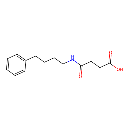 4-Oxo-4-[(4-phenylbutyl)amino]butanoic acid structure