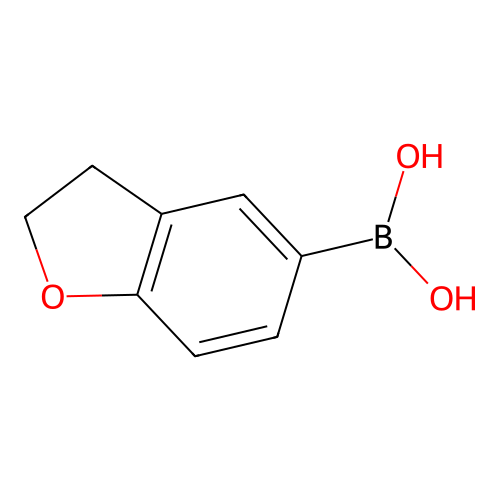 (2,3-Dihydro-1-benzofuran-5-yl)boronic acid structure