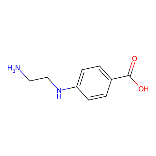 4-(2-Aminoethylamino)benzoic acid structure