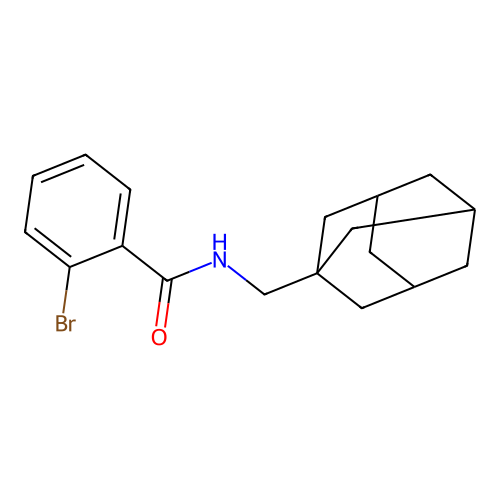 N-[(adamantan-1-yl)methyl]-2-bromobenzamide structure