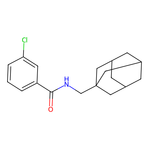 N-[(adamantan-1-yl)methyl]-3-chlorobenzamide structure