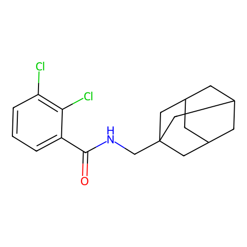 N-(1-adamantylmethyl)-2,3-dichlorobenzamide structure