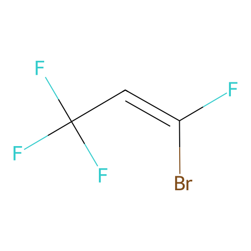 1-Propene, 1-bromo-1,3,3,3-tetrafluoro-, (Z)- structure