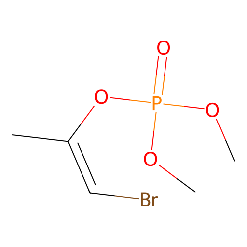 1-Bromoprop-1-en-2-yl dimethyl phosphate structure