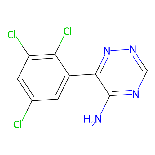 1,2,4-Triazin-5-amine, 6-(2,3,5-trichlorophenyl)- structure