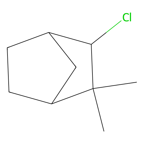 Norbornane, 3-chloro-2,2-dimethyl-, exo- structure