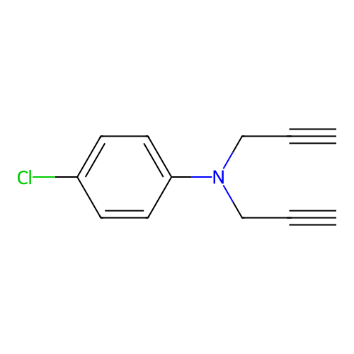 4-chloro-N,N-bis(prop-2-ynyl)aniline structure