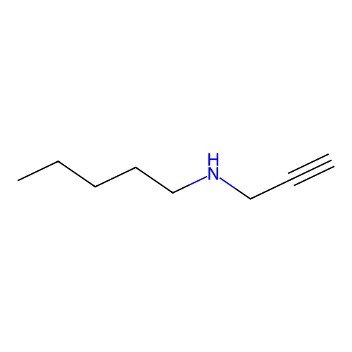 N-prop-2-ynylpentan-1-amine structure