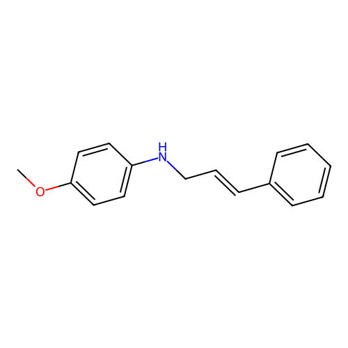 N-Cinnamyl-4-methoxyaniline structure