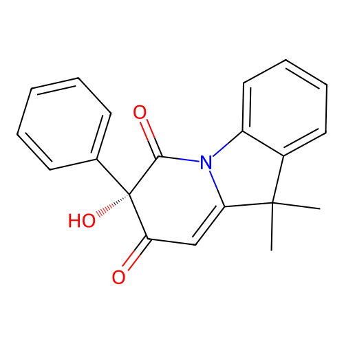 7-Hydroxy-10,10-dimethyl-7-phenylpyrido[1,2-a]indole-6,8(7H,10H)-dione structure