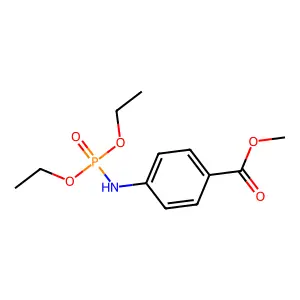 Methyl 4-[(diethoxyphosphoryl)amino]benzoate structure