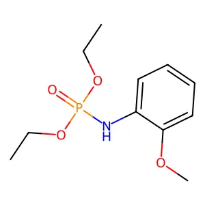 Diethyl N-(2-methoxyphenyl)phosphoramidate structure