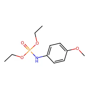 N-diethoxyphosphoryl-4-methoxyaniline structure