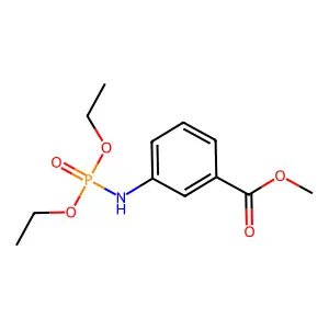 Methyl 3-(diethoxyphosphorylamino)benzoate structure