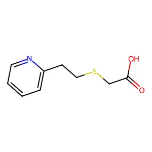 (2-Pyridin-2-yl-ethylsulfanyl)-acetic acid structure