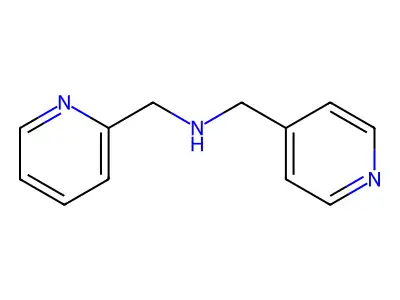 (Pyridin-2-ylmethyl)(pyridin-4-ylmethyl)amine structure