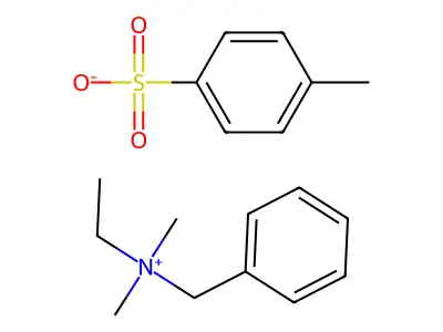 Benzyl-ethyl-dimethylazanium;4-methylbenzenesulfonic acid structure