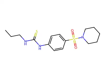 1-(4-Piperidin-1-ylsulfonylphenyl)-3-propylthiourea structure