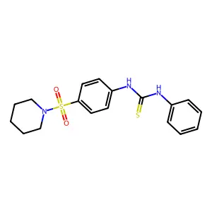 1-Phenyl-3-(4-piperidin-1-ylsulfonylphenyl)thiourea structure