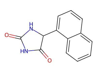5-(Naphthalen-1-yl)imidazolidine-2,4-dione structure