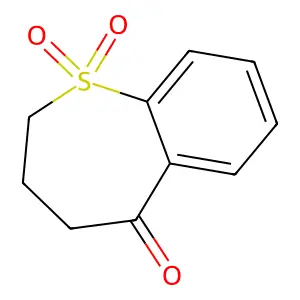3,4-dihydro-1-benzothiepin-5(2H)-one 1,1-dioxide structure