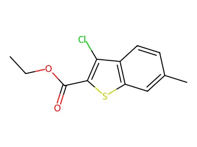 Ethyl 3-chloro-6-methyl-1-benzothiophene-2-carboxylate structure