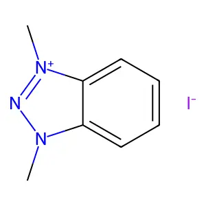 1,3-二甲基-1H-苯并三唑-3-碘化物 structure