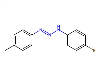 (1E)-1-(4-bromophenyl)-3-(4-methylphenyl)triaz-1-ene structure