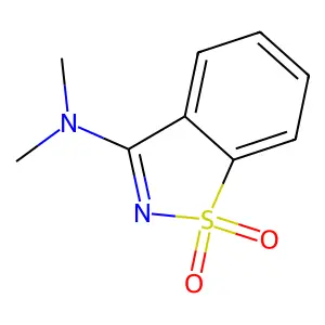3-Dimethylamino-psi-saccharin structure
