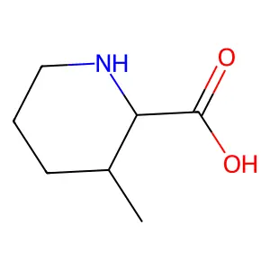 (2S,3R)-3-methylpiperidine-2-carboxylic acid structure