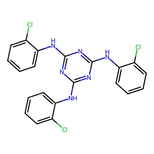 N,N',N''-Tri(2-chlorophenyl)-1,3,5-triazine-2,4,6-triamine structure