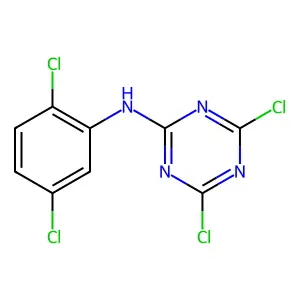 4,6-dichloro-N-(2,5-dichlorophenyl)-1,3,5-triazin-2-amine structure