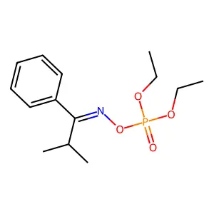 Diethyl [(2-methyl-1-phenylpropylidene)amino] phosphate structure