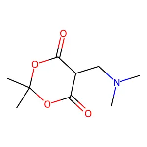 5-[(Dimethylamino)methyl]-2,2-dimethyl-1,3-dioxane-4,6-dione structure