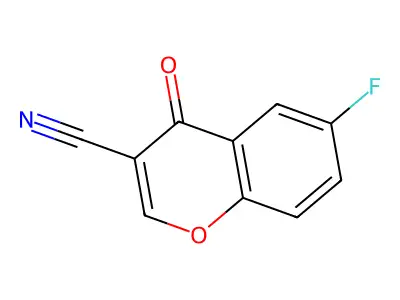 3-Cyano-6-fluorochromone structure