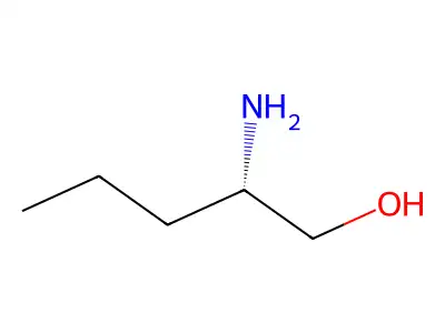 2-Amino-1-pentanol hydrochloride structure