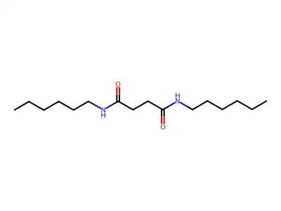 Butanediamide, N,N'-dihexyl- structure