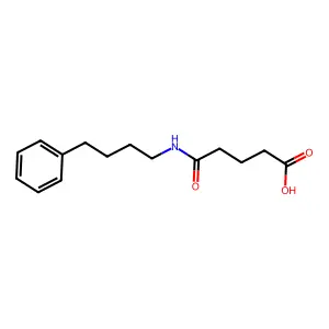 5-Oxo-5-(4-phenylbutylamino)pentanoic acid structure