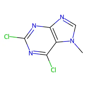 2,6-dichloro-7-methyl-7H-purine structure