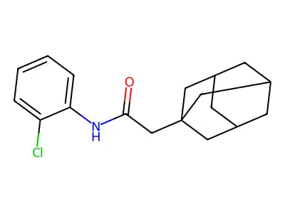 2-(1-adamantyl)-N-(2-chlorophenyl)acetamide structure