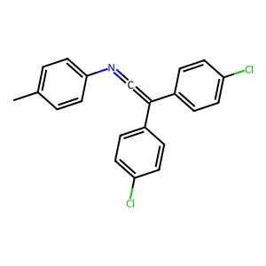2,2-Bis(4-chlorophenyl)-N-(4-methylphenyl)ethen-1-imine structure