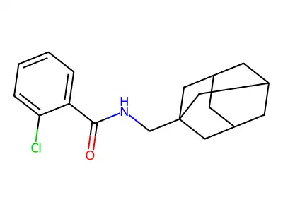 N-(1-adamantylmethyl)-2-chlorobenzamide structure