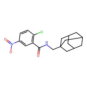 N-(1-Adamantylmethyl)-2-chloro-5-nitrobenzamide structure