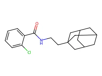 N-[2-(1-adamantyl)ethyl]-2-chlorobenzamide structure