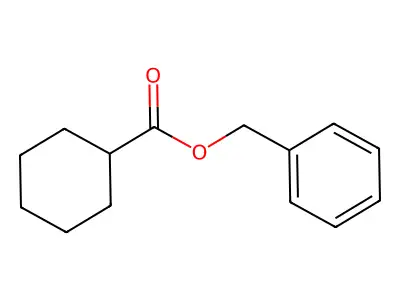 Phenylmethyl cyclohexanecarboxylate structure