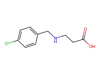 3-((4-Chlorobenzyl)amino)propanoic acid structure
