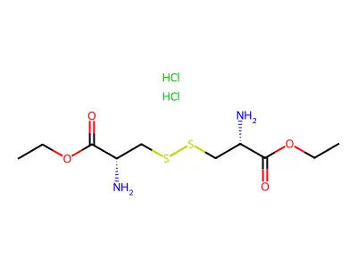 ethyl (2R)-2-amino-3-[[(2S)-2-amino-3-ethoxy-3-oxo-propyl]disulfanyl]propanoate structure