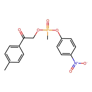 4-Nitrophenyl 4-methylphenacyl methylphosphonate structure